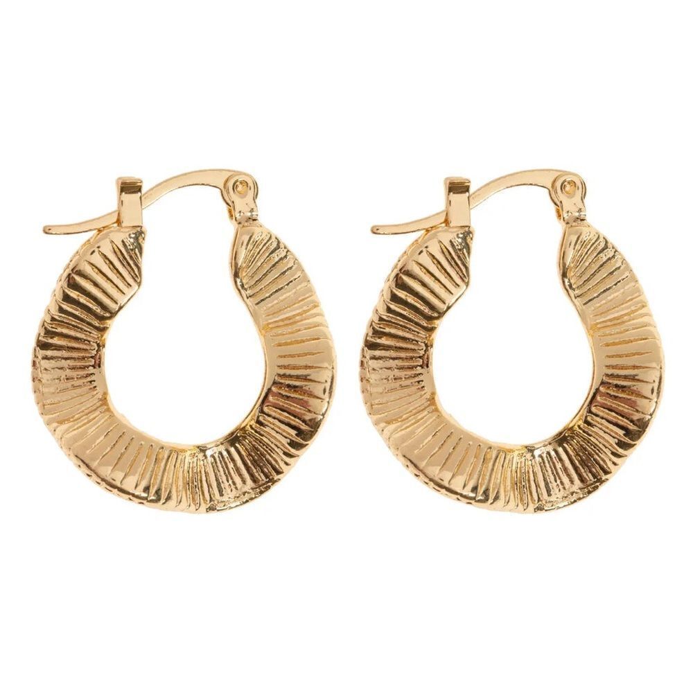 Gold Hoop Earring A107